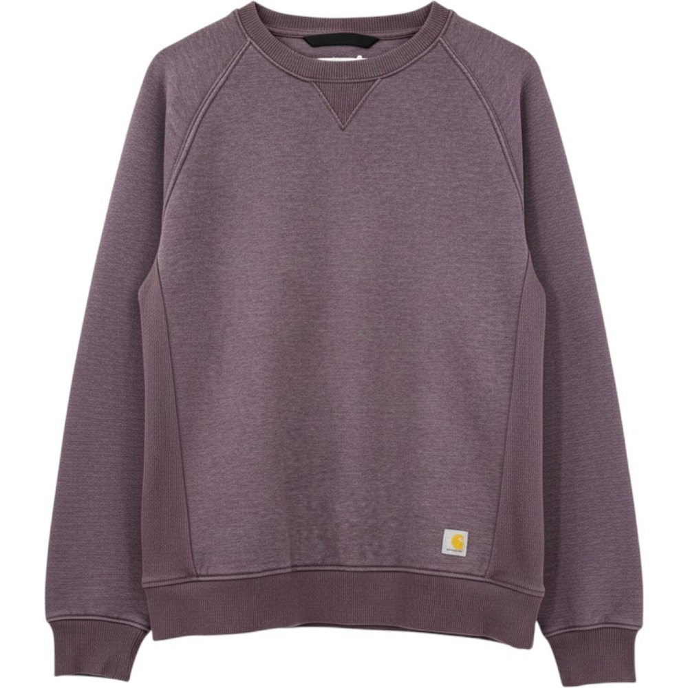 Carhartt Sweatshirt Womens L Purple TS4410-W Relaxed Fit Graphic Sleeve Pullover